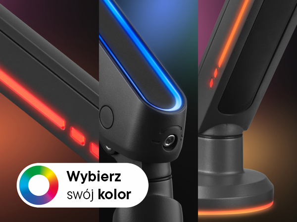 Podświetlenie RGB w ramieniu do monitora One For All DM8110
