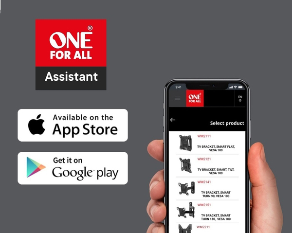 One For All Assistant – aplikacja wspierająca montaż uchwytów telewizorów